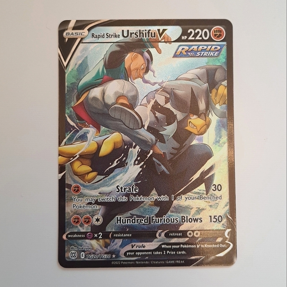 Pokemon Card Rapid Strike UrshifuV TG20/TG30 holo full art